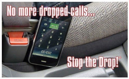 Drop Stop - Original Car Seat Gap Filler (Shark Tank) - Set of 2 + Gifts | Car Accessories for Men & Women, Between Seats Console Organizer, Patented, As Seen On Shark Tank