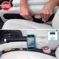 Drop Stop - Original Car Seat Gap Filler (Shark Tank) - Set of 2 + Gifts | Car Accessories for Men & Women, Between Seats Console Organizer, Patented, As Seen On Shark Tank
