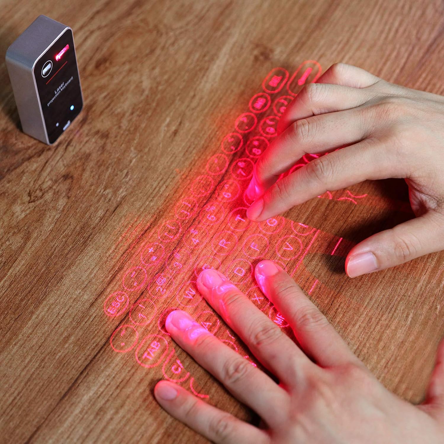 Laser Keyboard, Virtual Wireless Bluetooth Portable Projection Keyboard for Smart Phone PC Tablet Laptop