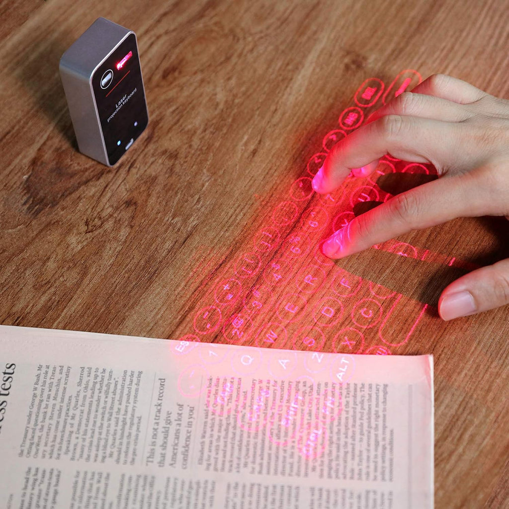 Laser Keyboard, Virtual Wireless Bluetooth Portable Projection Keyboard for Smart Phone PC Tablet Laptop